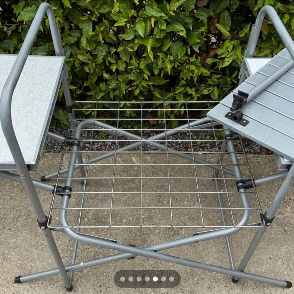 Vintage kampeertafel inklapbaar, Ophalen, Zo goed als nieuw, Campingtafel