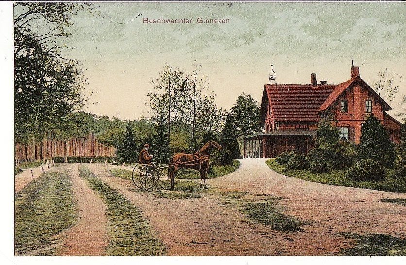 Boschwachter Ginneken / Breda 1907., Verzamelen, Ophalen, Voor 1920, Gelopen, Noord-Brabant