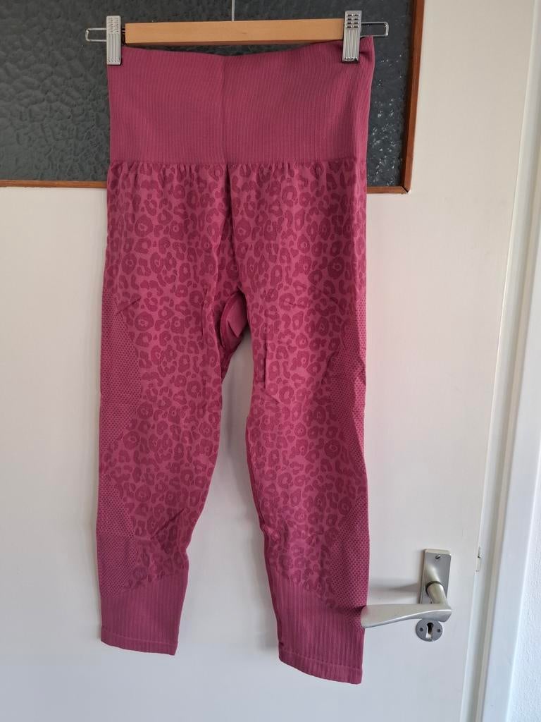 HKM X Sportlegging Maat S - Luipaardprint, Verzenden, Overige typen, Roze, Maat 36 (S)