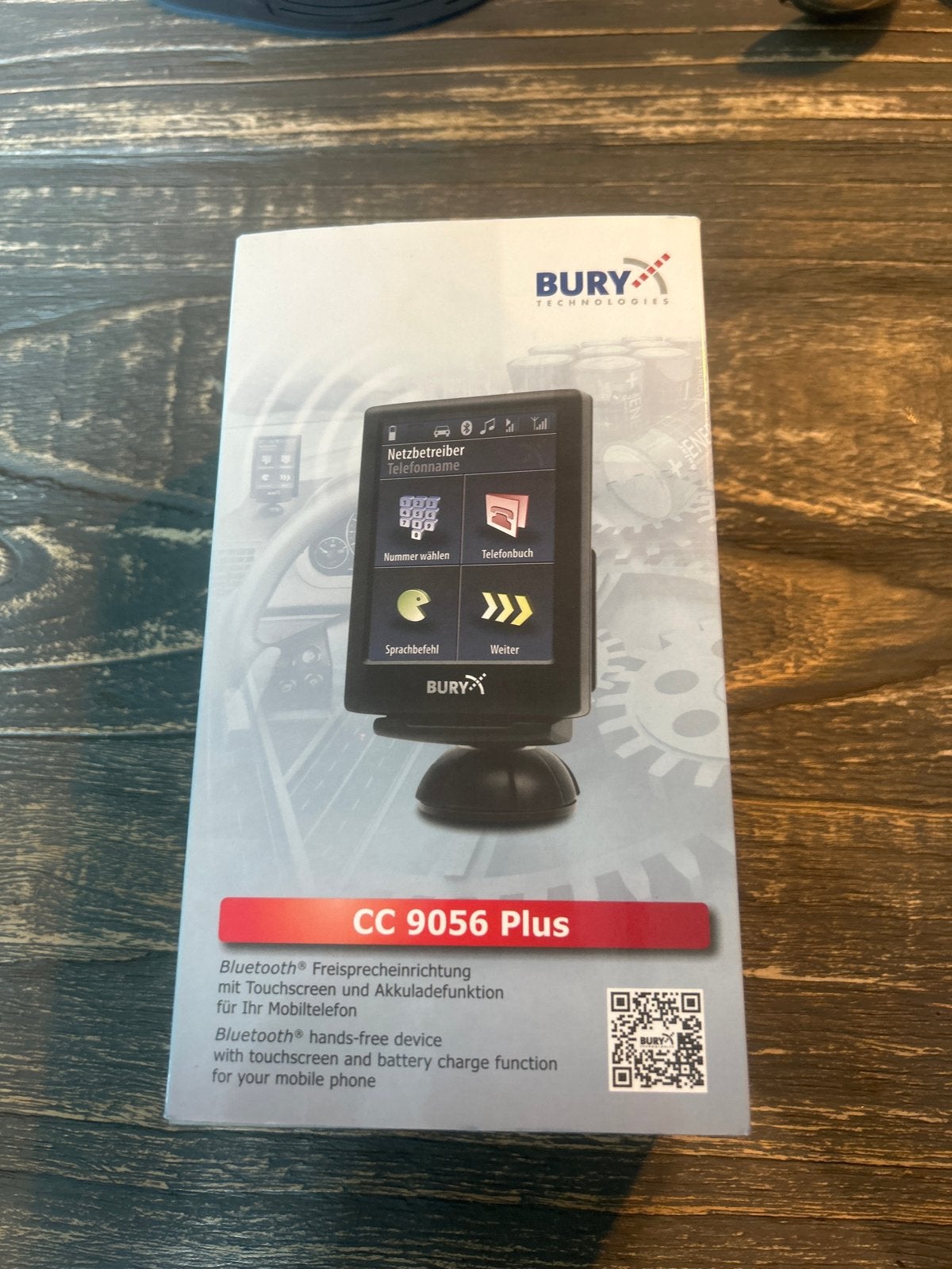 Bury CC 9056 Plus Bluetooth Carkit met Touchscreen, Universeel, Complete carkit, Nieuw, Ophalen of Verzenden