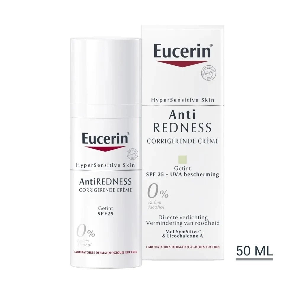 Eucerin AntiREDNESS Kalmerende Crème Rijke Textuur 50ml, Ophalen of Verzenden, Nieuw, Gehele gezicht, Verzorging