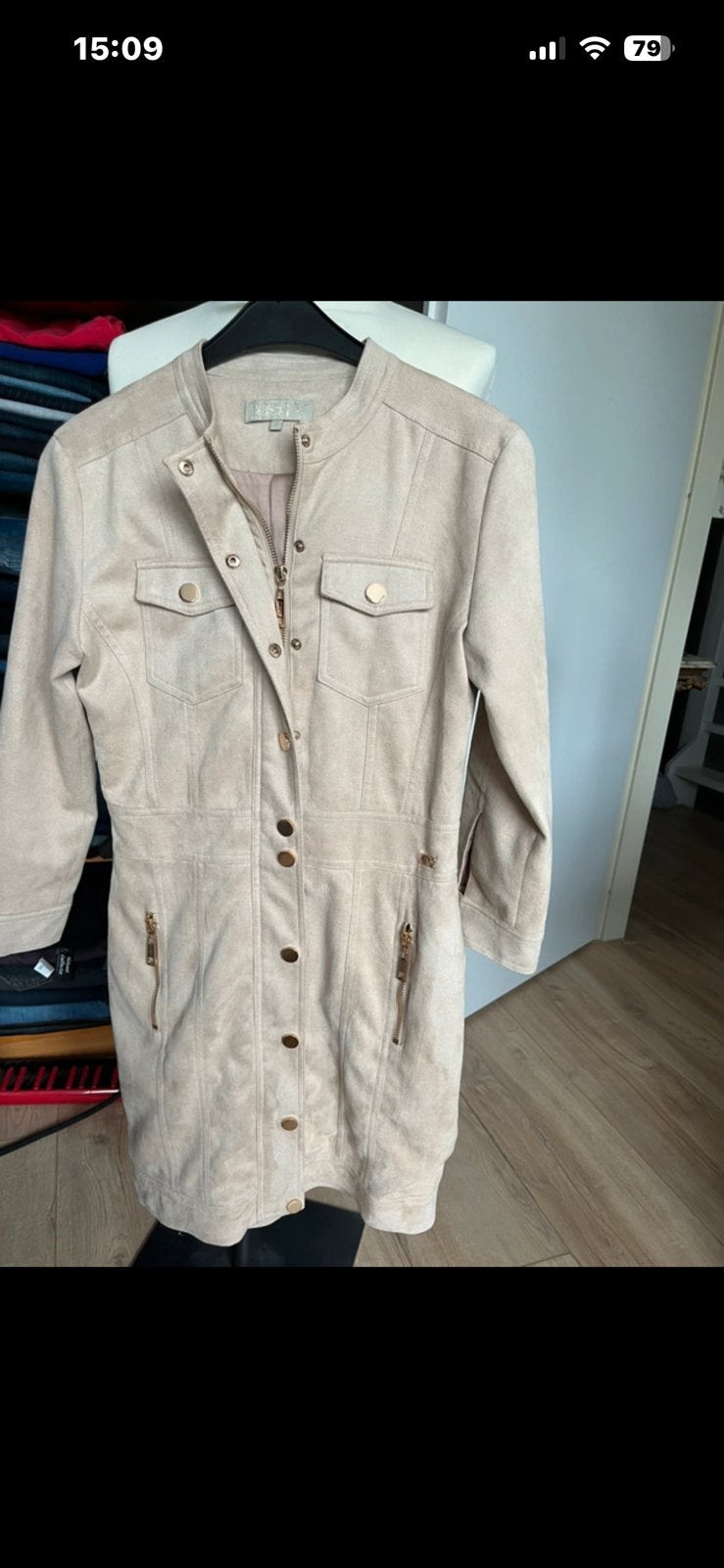 Josh v jurk s, Beige, Ophalen of Verzenden, Knielengte, Maat 36 (S)