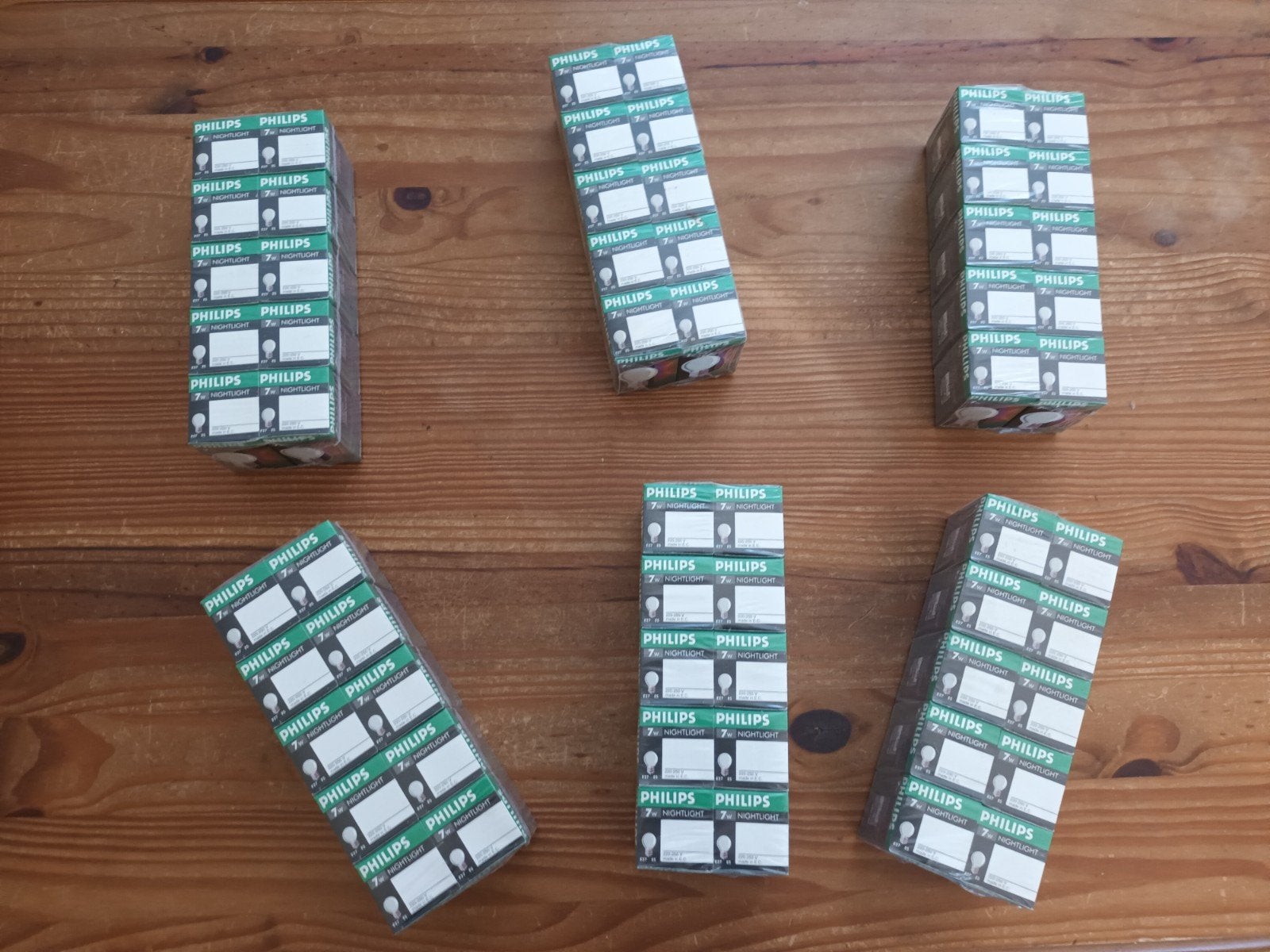 partij Philips Nightlight 7W E27 gloeilampen (60 stuks), Ophalen of Verzenden, Nieuw, E27 (groot), Philips