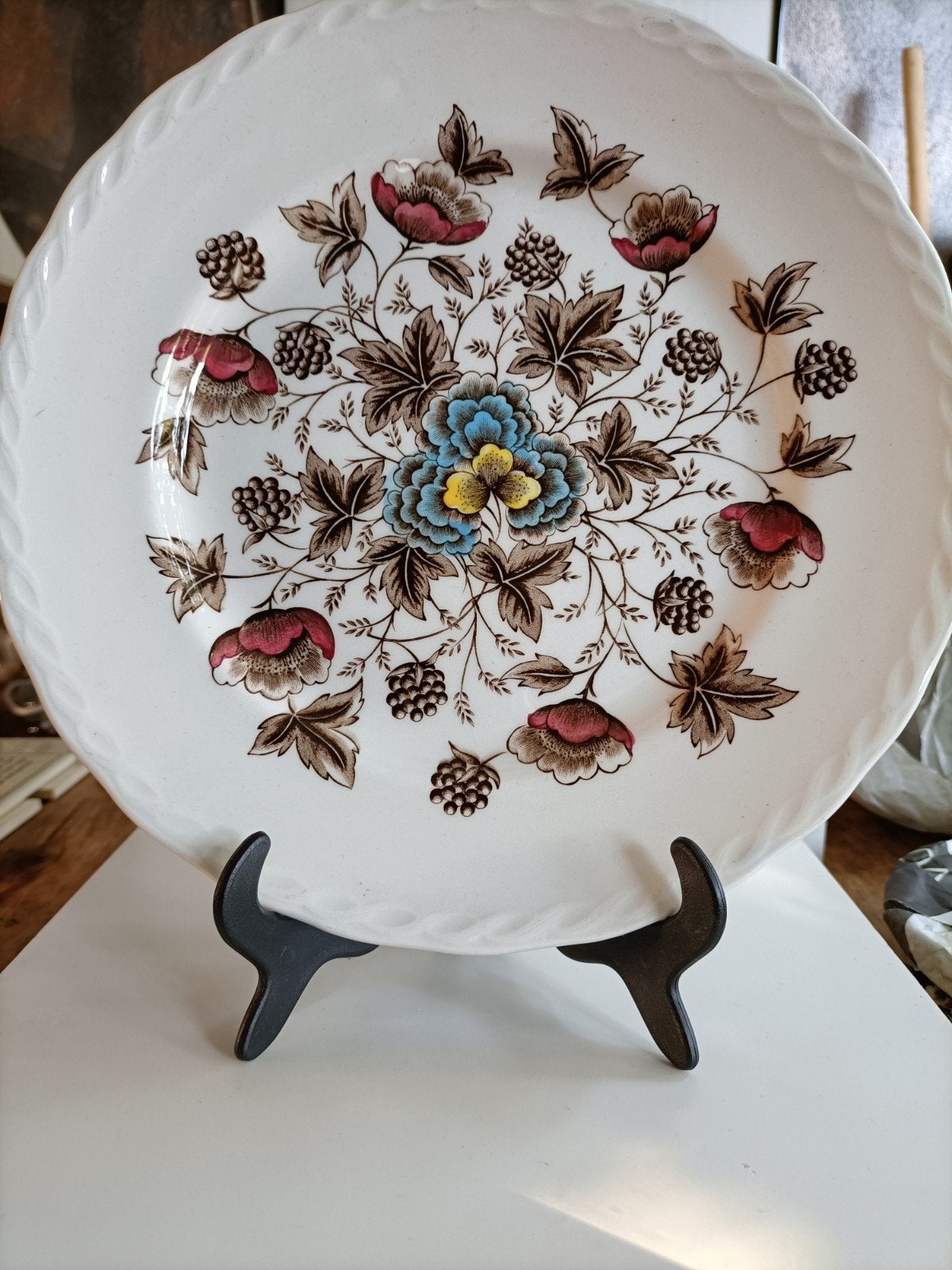 Set van 6 W.H. Grindley Old Chelsea borden, Antiek en Kunst, Antiek | Servies los, Ophalen of Verzenden
