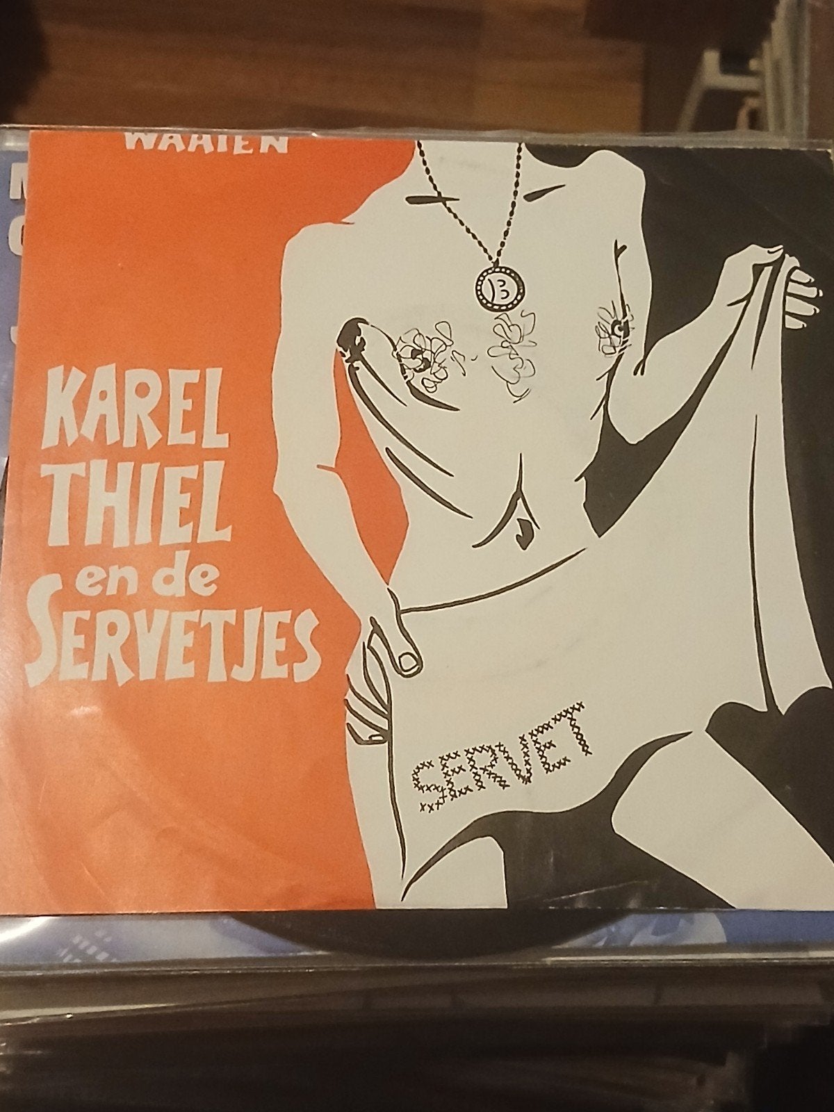 KAREL THIEL EN DE SERVETJES bah barend laat de boel waaien, Ophalen of Verzenden, Zo goed als nieuw, Overige formaten, Levenslied of Smartlap