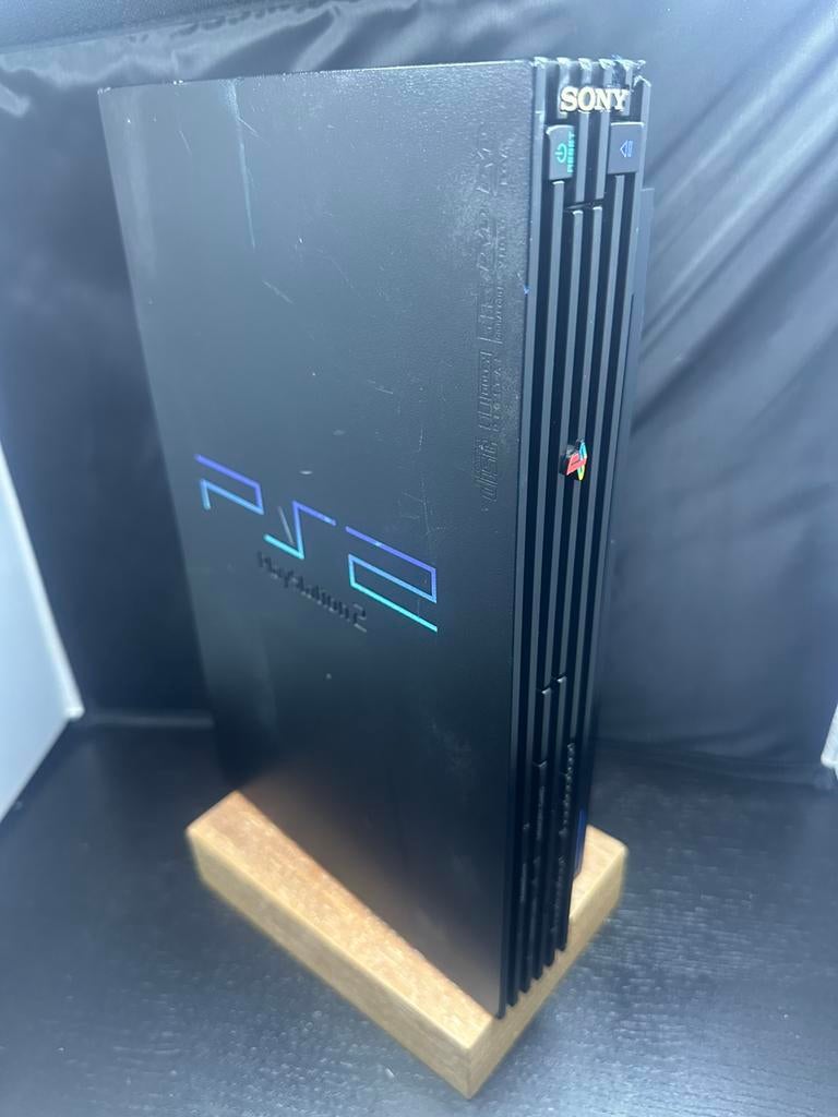 Sony PlayStation 2 PS2 Fat SCPH-39004 + controller + kabels, Gebruikt, A, G, Ophalen of Verzenden