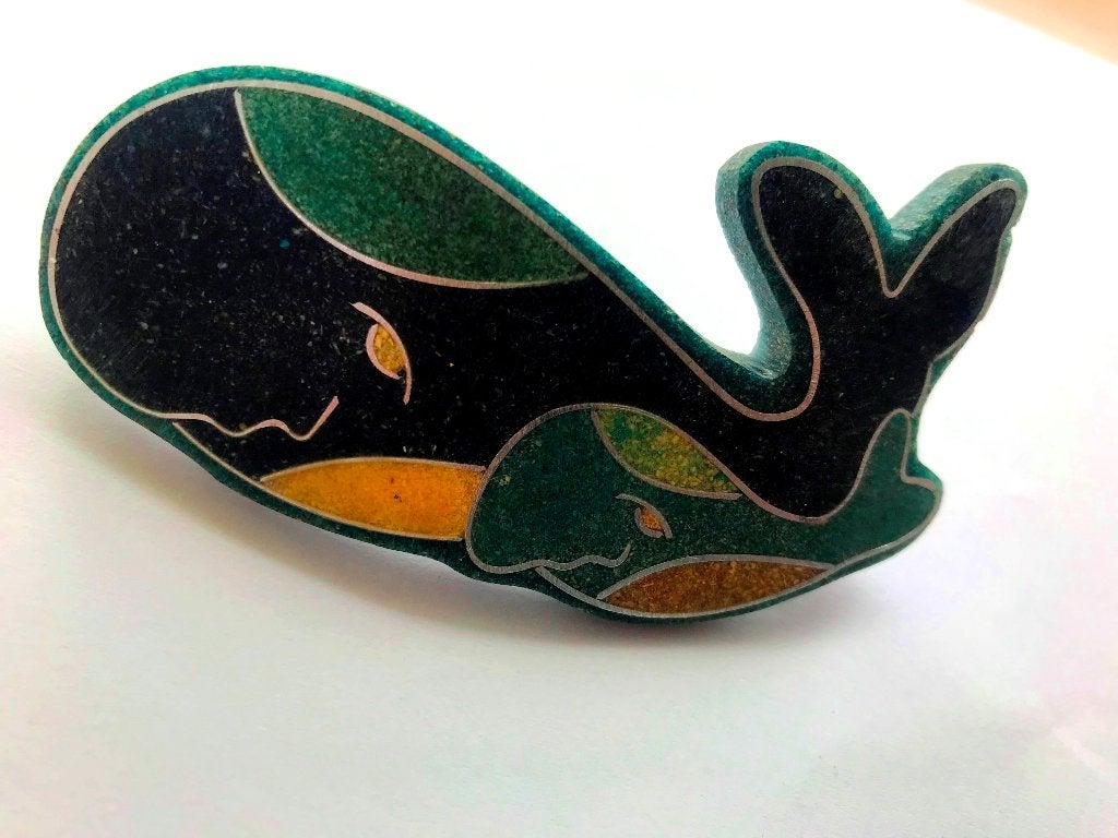Vintage prachtige grote Walvis hair clip, haarspeld, Verzenden, Zo goed als nieuw, Haarspeld