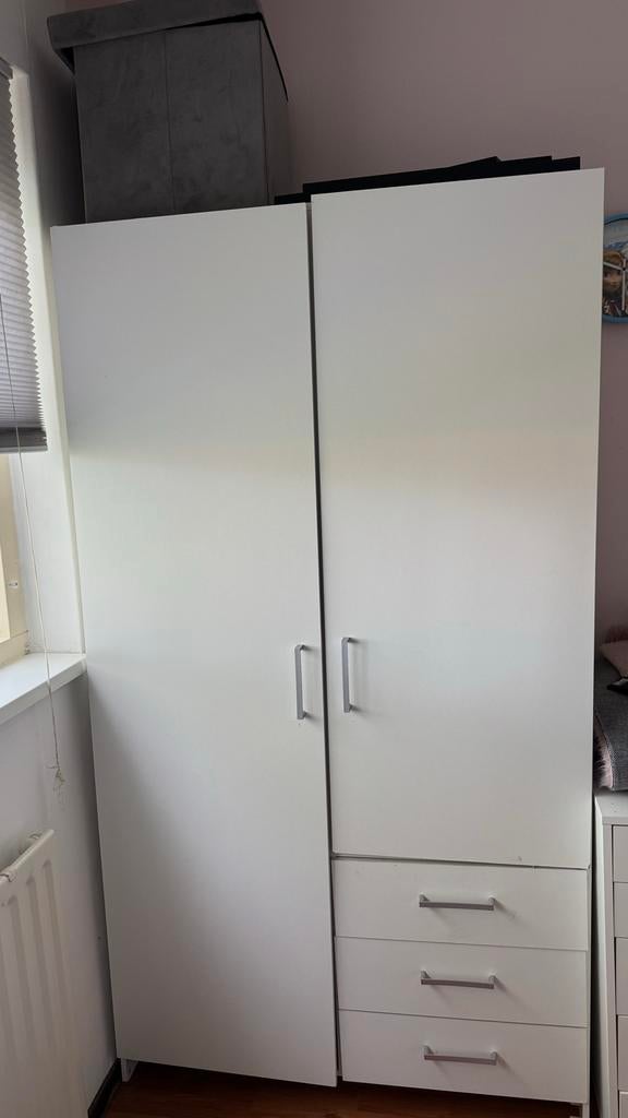 Witte Kinderkast met Lades, Ophalen, Gebruikt, Kast, 50 tot 70 cm