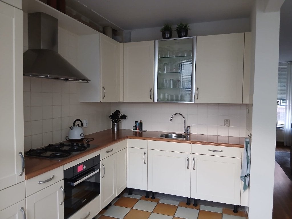 Gratis keuken - zelf demonteren en ophalen in Blerick, Gebruikt, Hoekkeuken, Ophalen of Verzenden, Hout