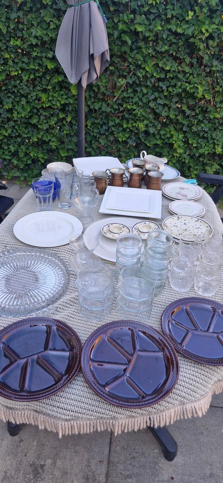 Vintage servies – diverse bord, Ophalen of Verzenden