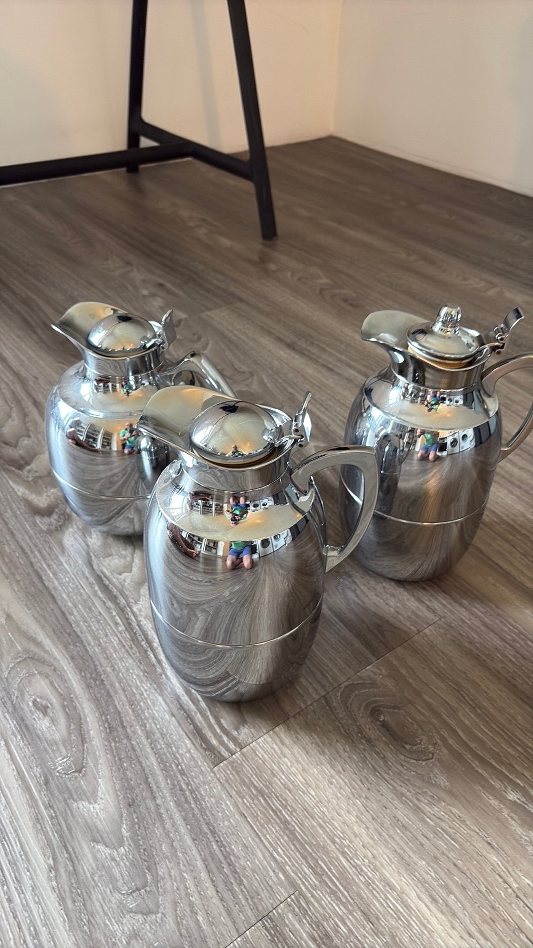 Alfi thermoskannen 3 stuks, Overige typen, Ophalen, Gebruikt, Zilver