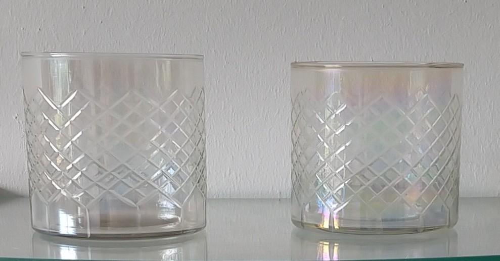 glazen fine diamond carving relief glas, volgnr 77, Ophalen of Verzenden