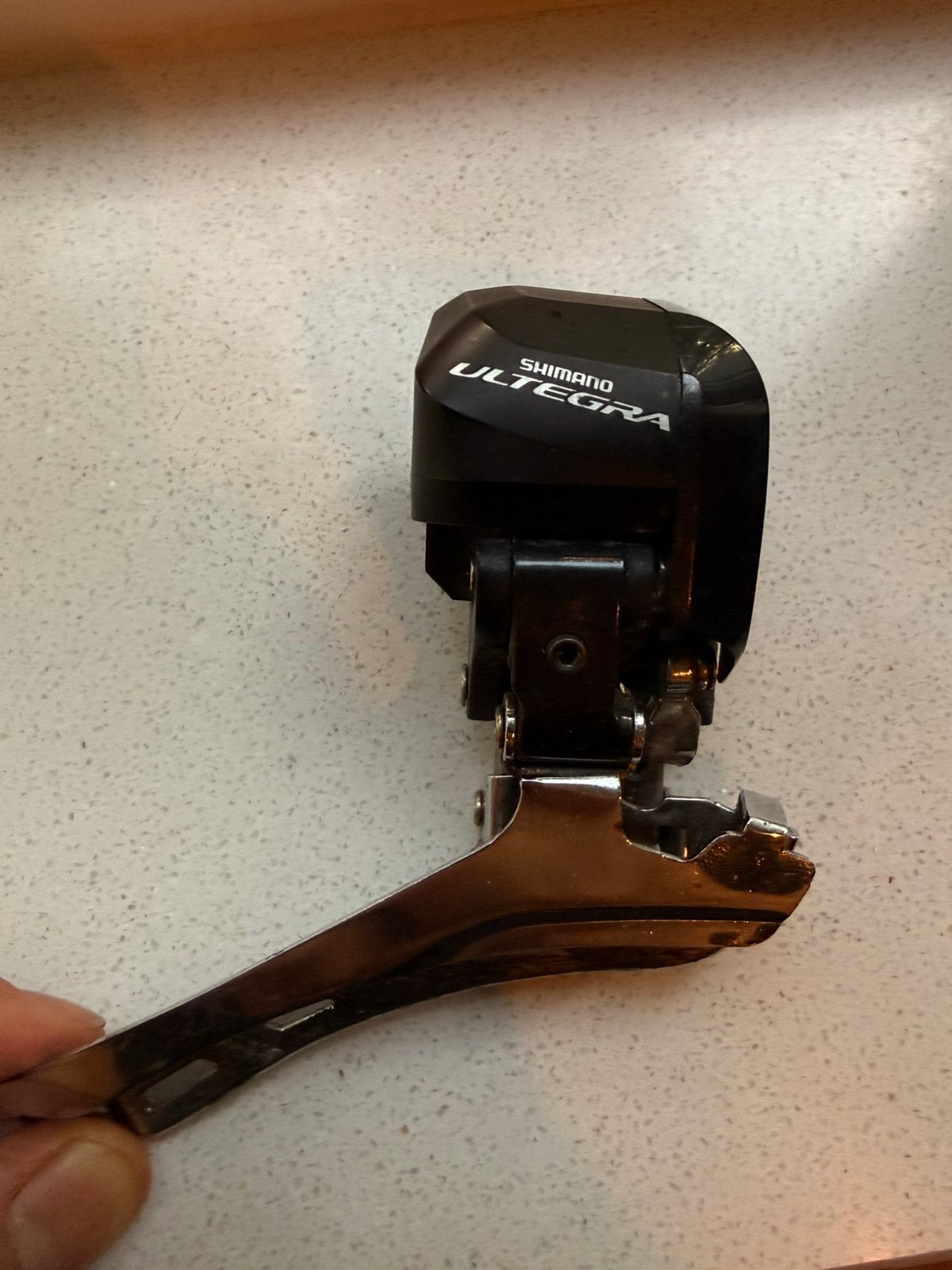 Shimano RD-6870 Di2 voor derailleur *DEFECT*, Gebruikt, Ophalen of Verzenden, Derailleur of Ketting, Aluminium
