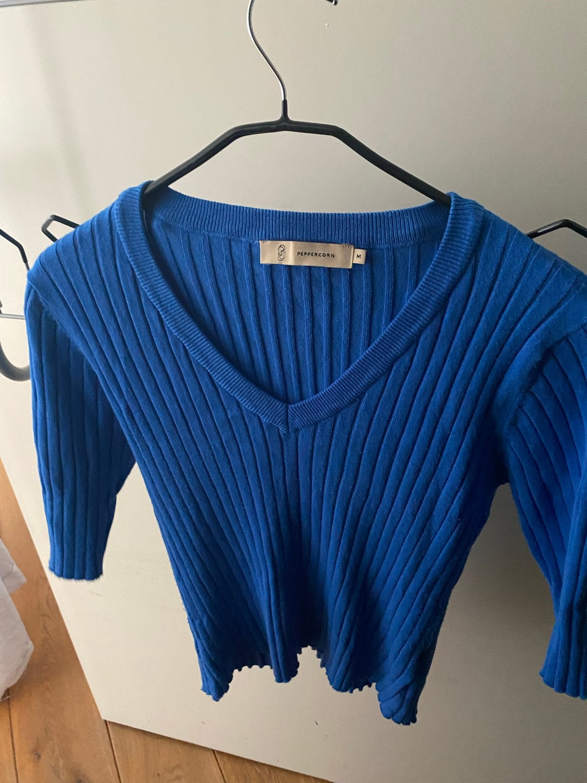Peppercorn Tana Rib Knit Top - Maat M, Kleding | Dames, Truien en Vesten, Ophalen, Zo goed als nieuw, Maat 38/40 (M), Blauw