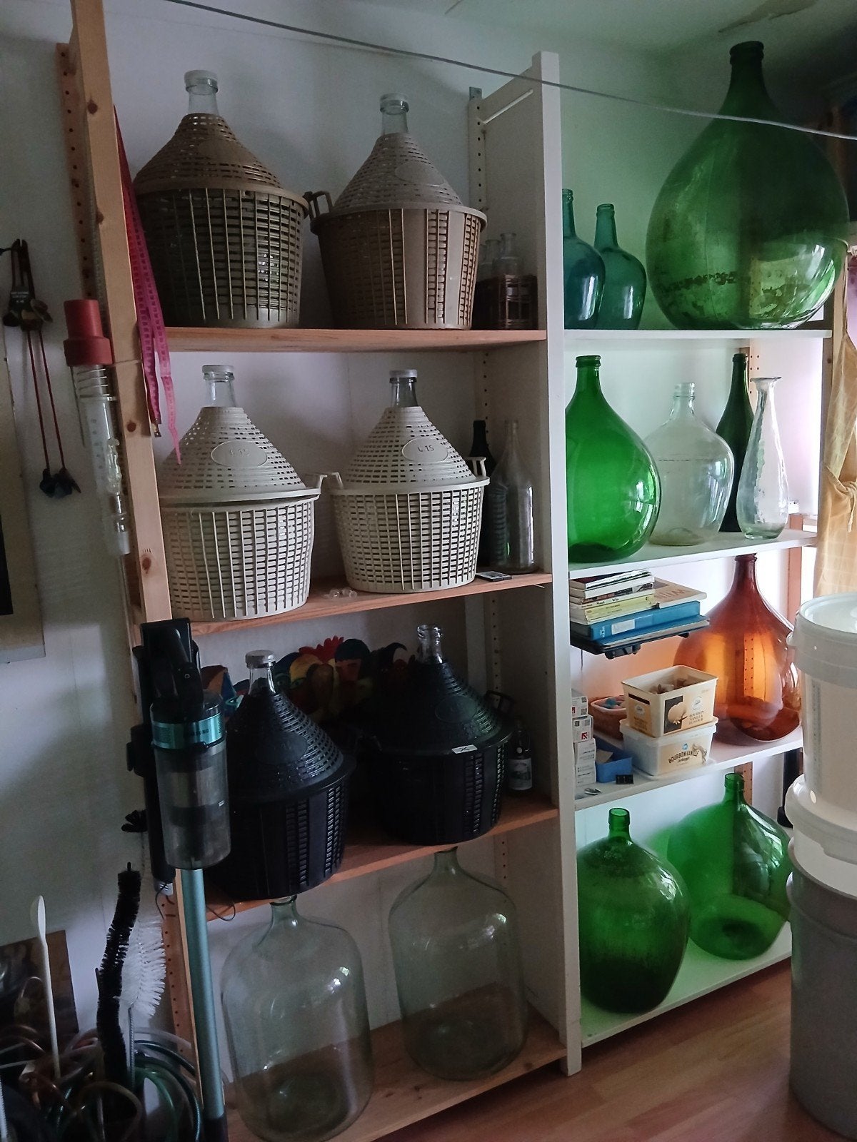 Wijnmaak spullen, gistfles,buikfles,gistingfles,vazen, Ophalen