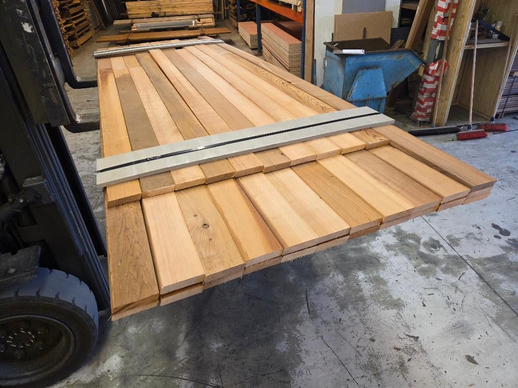 7.53 m² Red Cedar Rhombus profiel - nr: HP140, Tuin en Terras, Palen, Balken en Planken, Ophalen, Planken, Nieuw, Hardhout