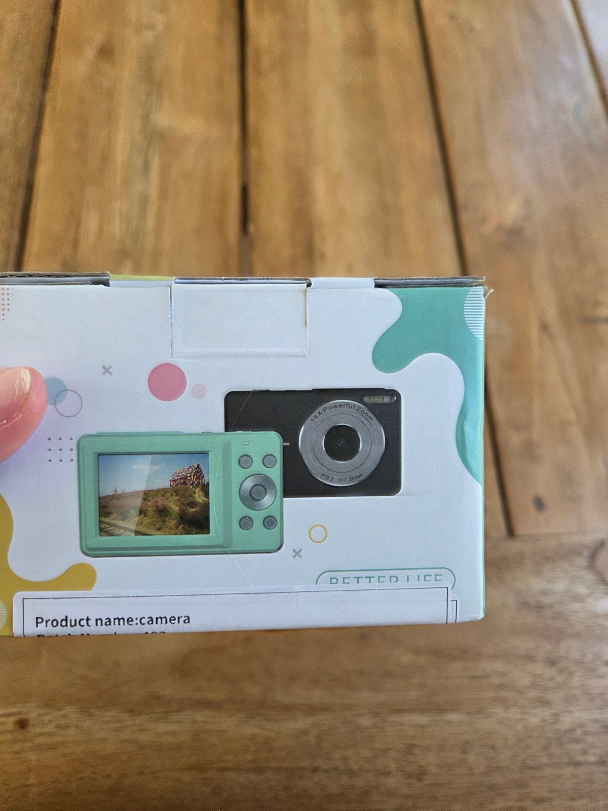 Leuke paarse digitale camera, Handleiding, Nieuw, Ophalen of Verzenden, Compactcamera