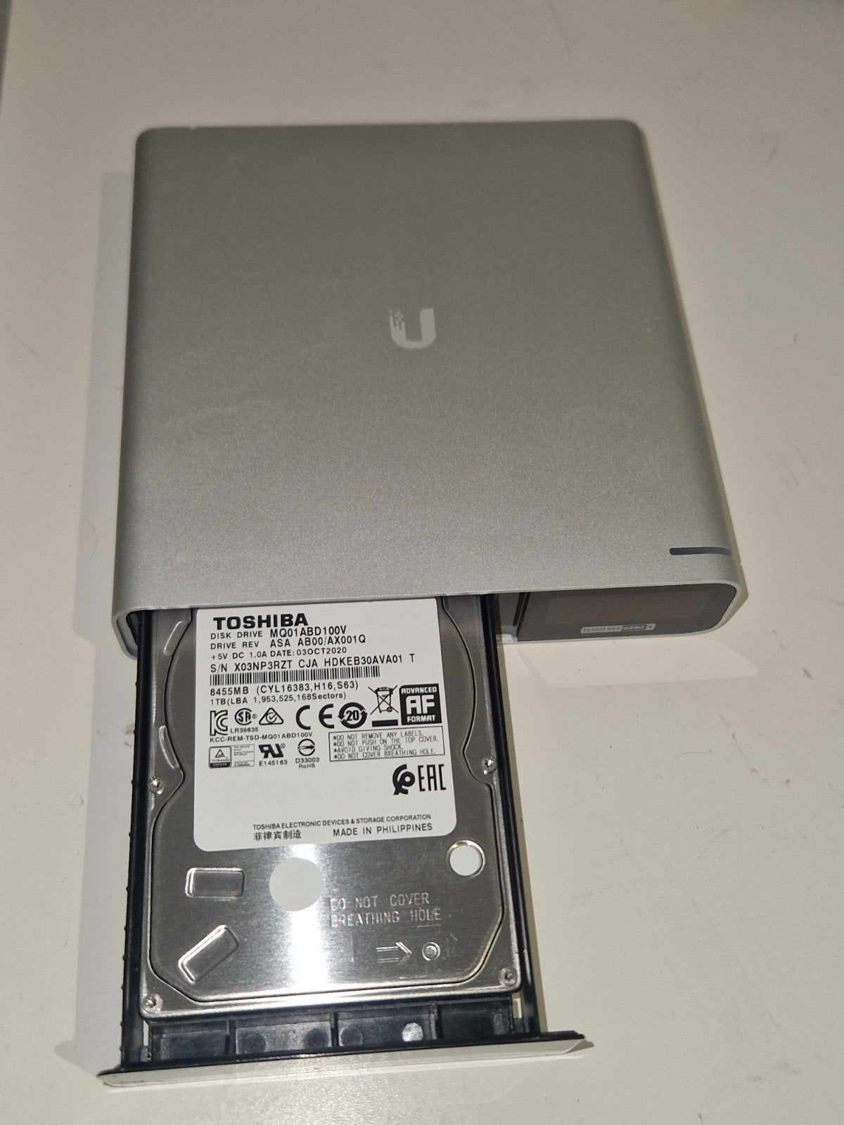 Unifi Cloud Key Gen2 1TB met mounts, Unifi, Intern, Gebruikt, Verzenden