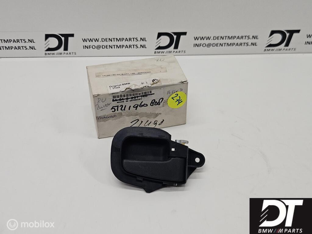 Deurgreep binnen rechtsvoor BMW E36 51211960808, Auto-onderdelen, Klein materiaal, Nieuw, Ophalen of Verzenden