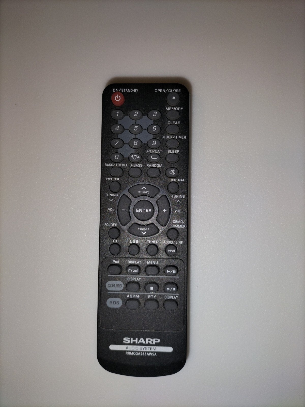 Sharp Afstandsbediening RRMCGA263AWSA voor Audiosysteem, Ophalen of Verzenden