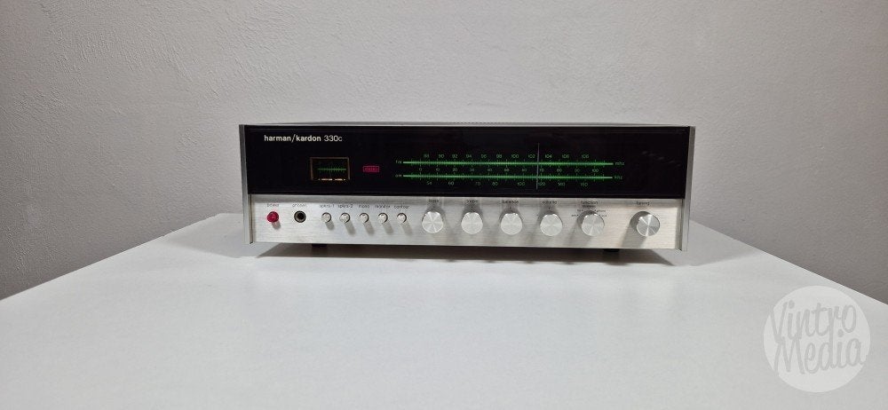 Harman Kardon 330C Versterker | Receiver | Vintage | Phono, Overige merken, Refurbished, Ophalen of Verzenden, Minder dan 60 watt