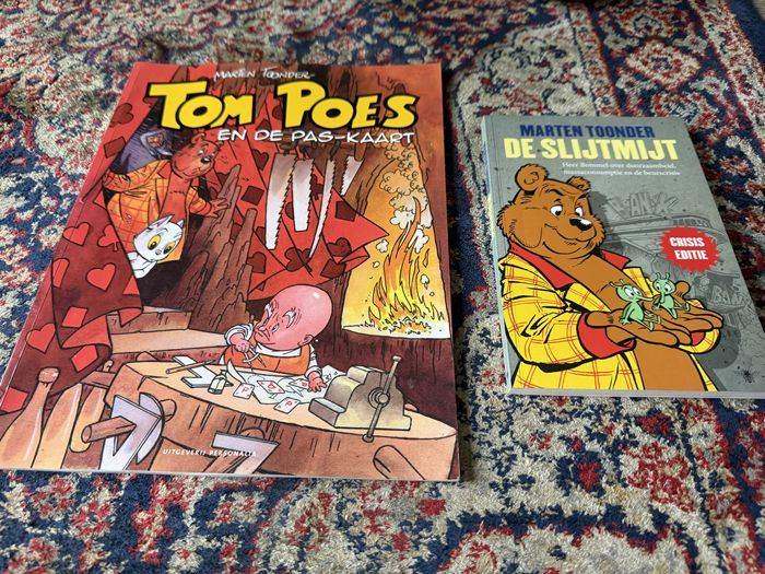 Marten Toonder. Tom Poes en de Pas-Kaart. En De Slijtmijt, Eén stripboek, Ophalen of Verzenden, Zo goed als nieuw, Marten Toonder studios