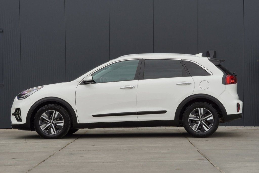 Kia Niro 1.6 GDi Hybrid DynamicPlusLine 2021 Stoelverwarming, Auto's, Gebruikt, Automatische klimaatregeling, Wit, 1390 kg