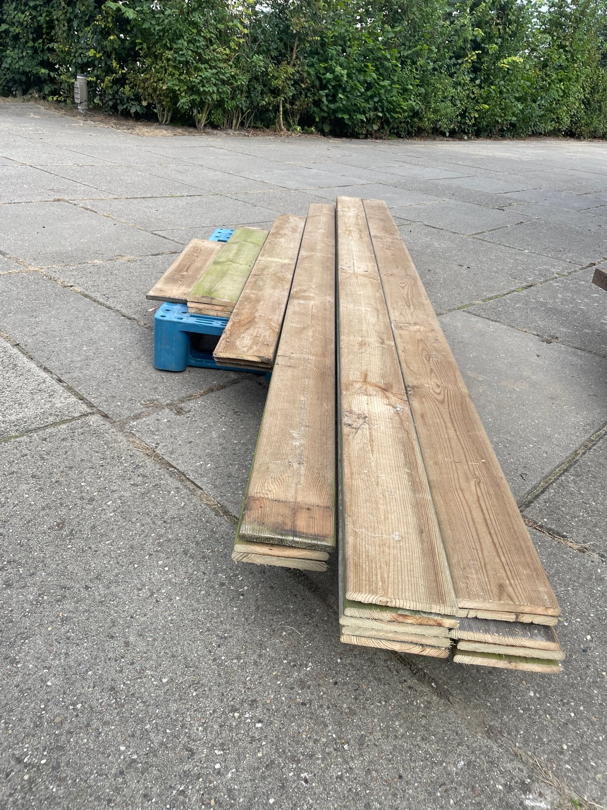 Schuttingplanken, Doe-het-zelf en Verbouw, Gebruikt, Minder dan 25 mm, Plank, 300 cm of meer