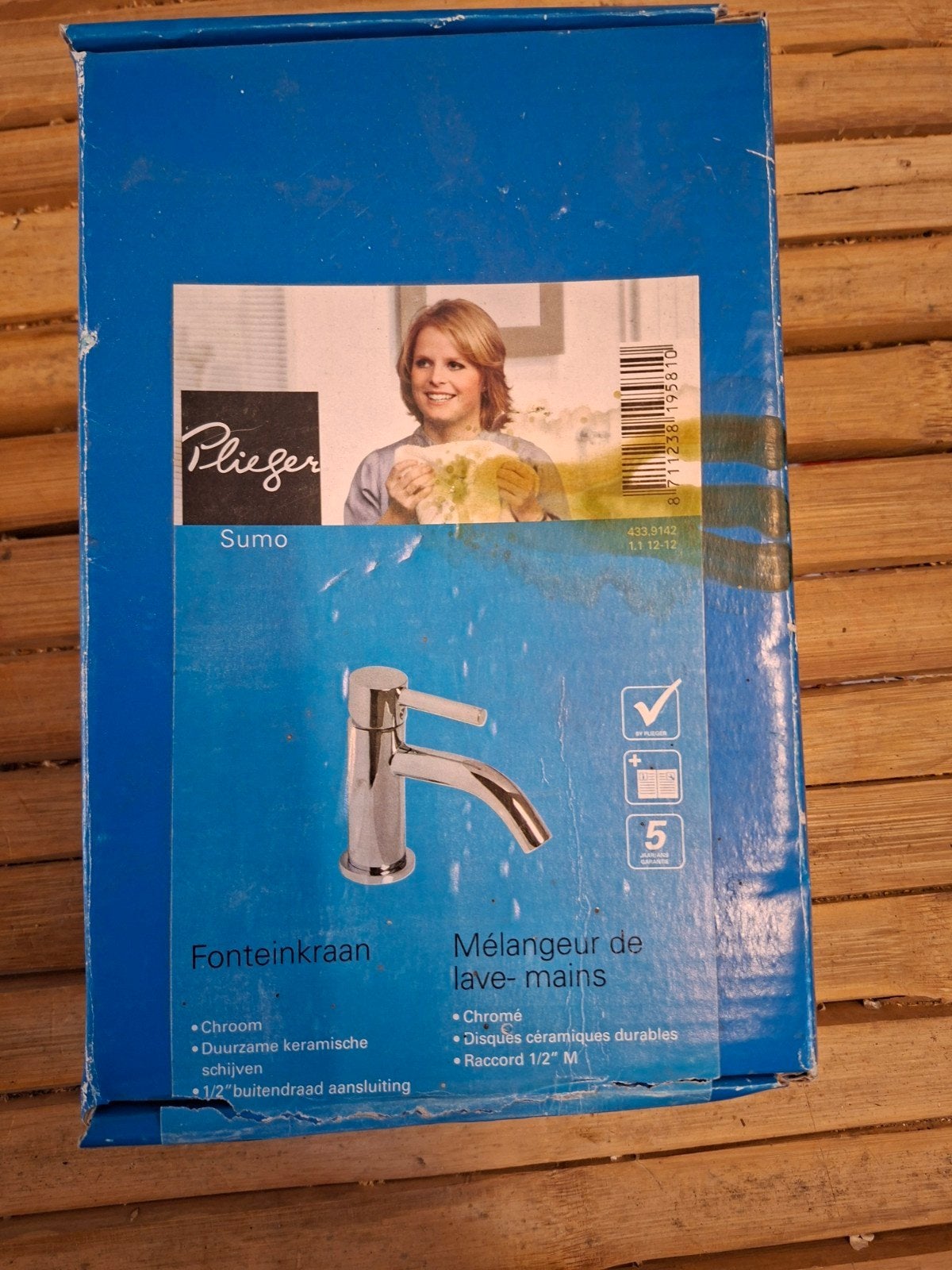 Nieuwe wastafel/fontein kraan - Chroom, Ophalen of Verzenden, Nieuw, Chroom, Kraan