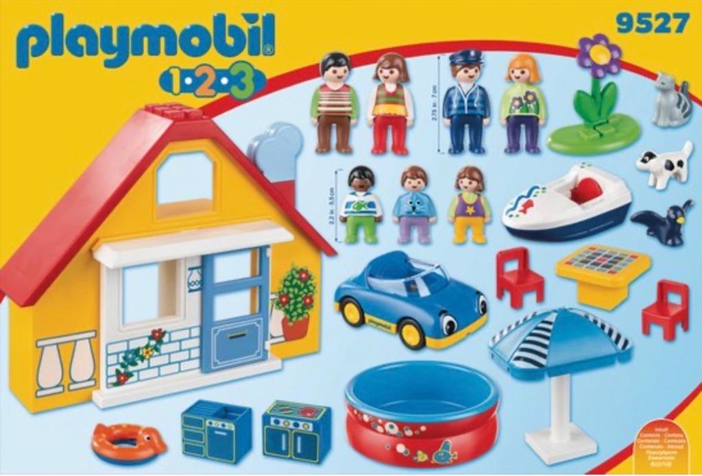 Playmobil 123 Vakantiehuis 9527, Ophalen, Gebruikt, Complete set