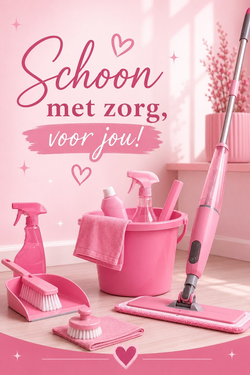 Schoonmaakster aangeboden, Schoonmaken
