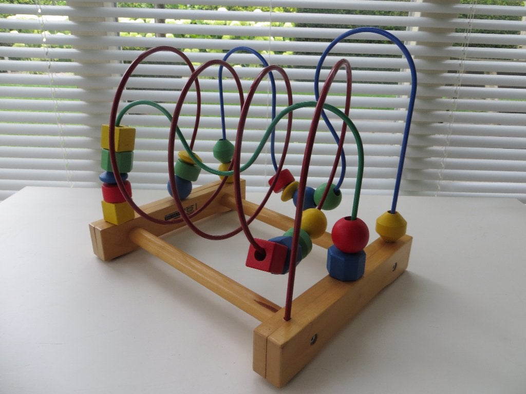 IKEA Kralenspiraal Kralenframe Mula Kulram Houten Kralen, Ophalen of Verzenden, Zo goed als nieuw, Overige typen