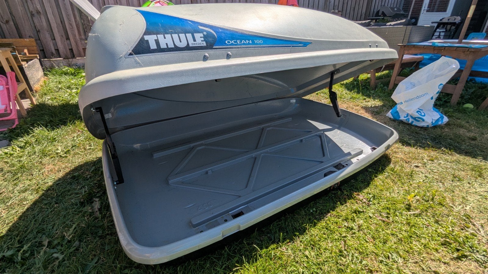 Gebruikte Thule Ocean 100 Dakkoffer, Auto diversen, Dakkoffers, Ophalen, Gebruikt