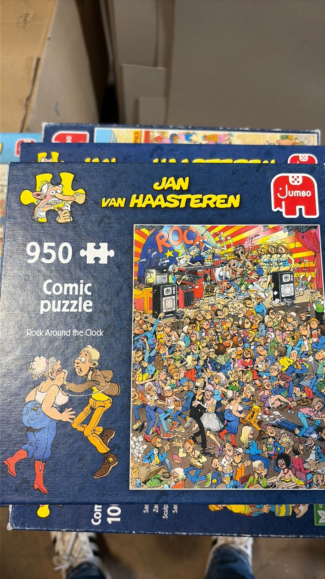 Jan van Haasteren rock around the clock 950, Hobby en Vrije tijd, Denksport en Puzzels, Ophalen of Verzenden, 500 t/m 1500 stukjes