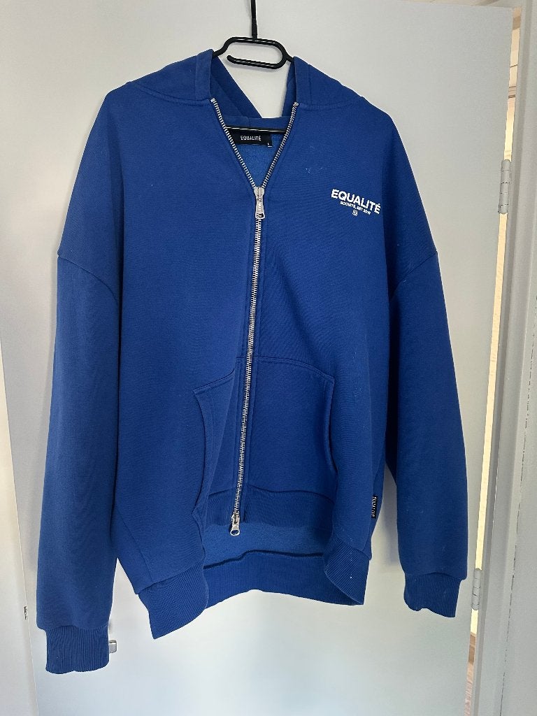 Equalité societé oversized full zip hoodie (blauw vest), Maat 52/54 (L), Blauw, Ophalen of Verzenden, Equalité Societé