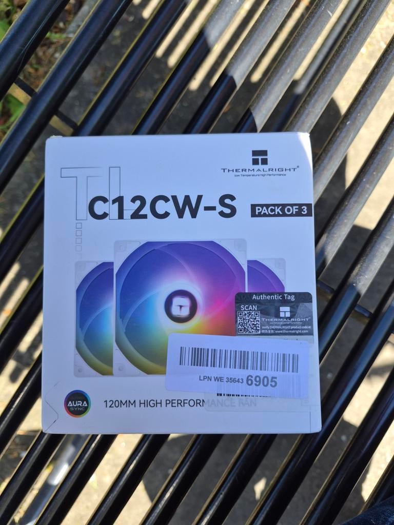 Thermalright TL-C12CW-S PC Fans (3-pack) - RGB 120mm, Ophalen of Verzenden, Nieuw, Luchtkoeling