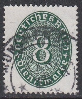 Rijk 1927 116 Dienst 8p, Gest, Ophalen of Verzenden, Overige periodes, Gestempeld