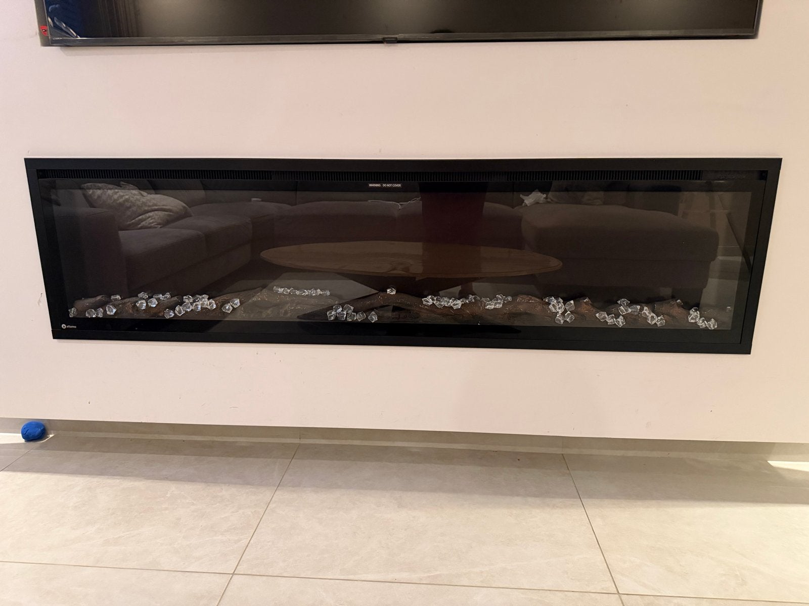 Mountains Flame Elektrische Inbouwhaard, Huis en Inrichting, Haarden, Zo goed als nieuw, Elektrische haard, Ophalen of Verzenden
