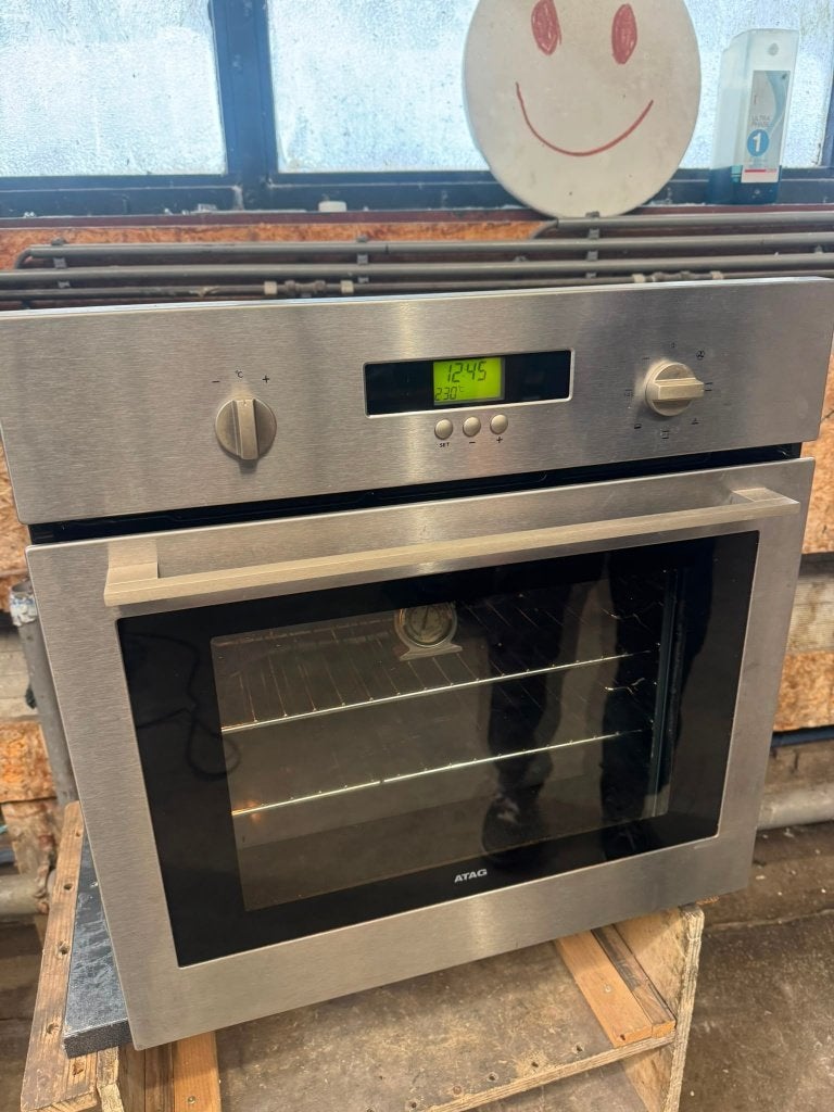 ATAG inbouw oven netjes garantie bezorging, Oven, Hete lucht, Ophalen of Verzenden, Zo goed als nieuw