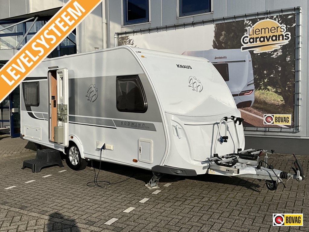 Knaus Sudwind Silver Selection 500 FU LEVELSYSTEEM-MOVER-AIR, Caravans en Kamperen, Reservewiel, Rondzit, Bedrijf, Lengtebed