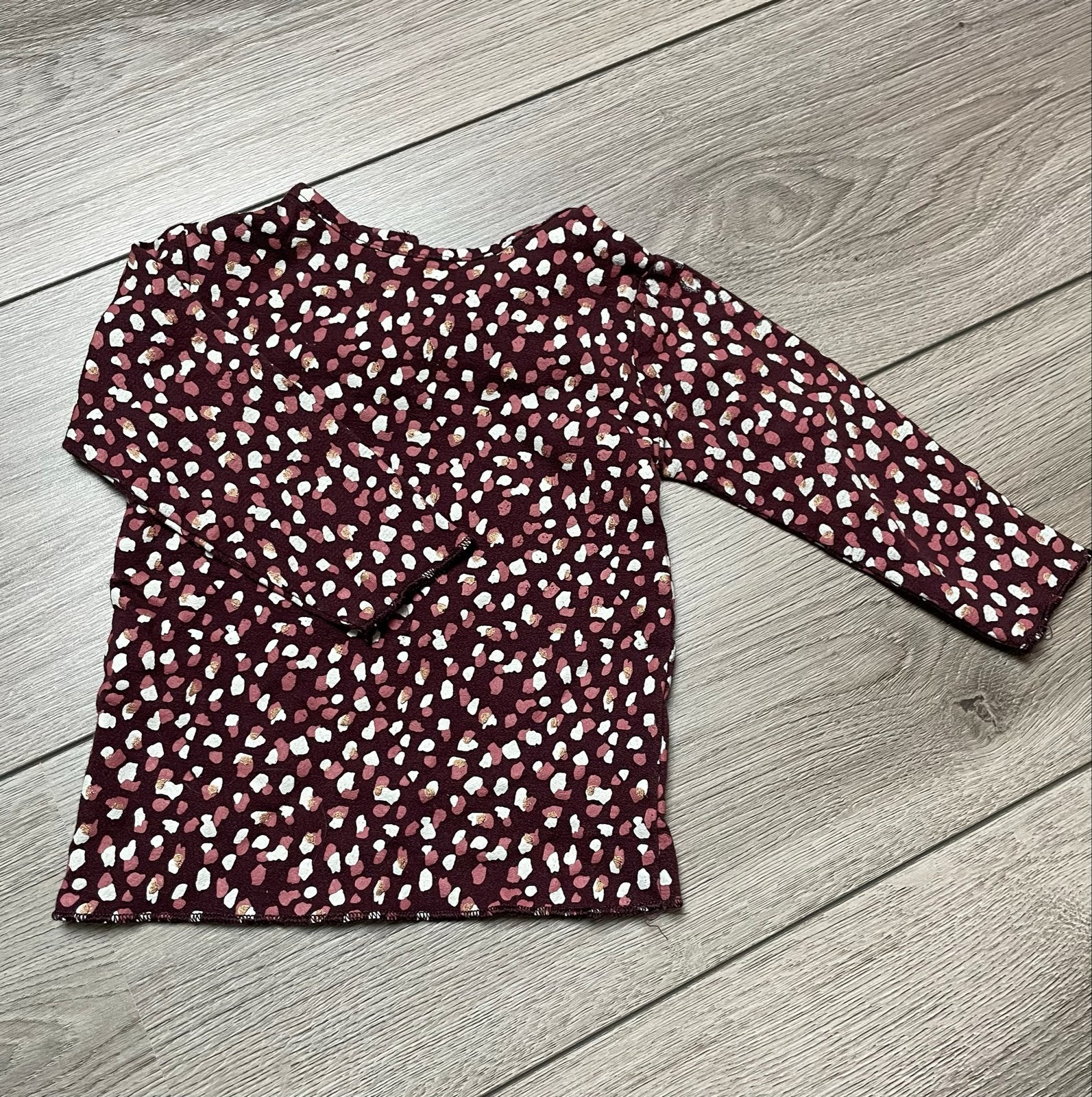 Prénatal longsleeve maat 74 met stippenprint, Kinderen en Baby's, Ophalen of Verzenden, Gebruikt, Jongetje of Meisje, Shirtje of Longsleeve