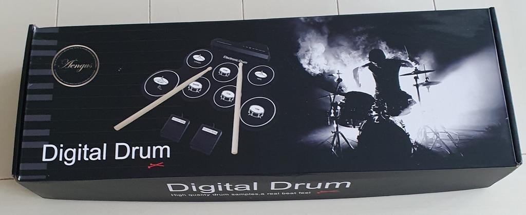 Aengus Digitaal Drumstel - Compact en Draagbaar, Muziek en Instrumenten, Ophalen, Zo goed als nieuw, Overige merken, Elektronisch