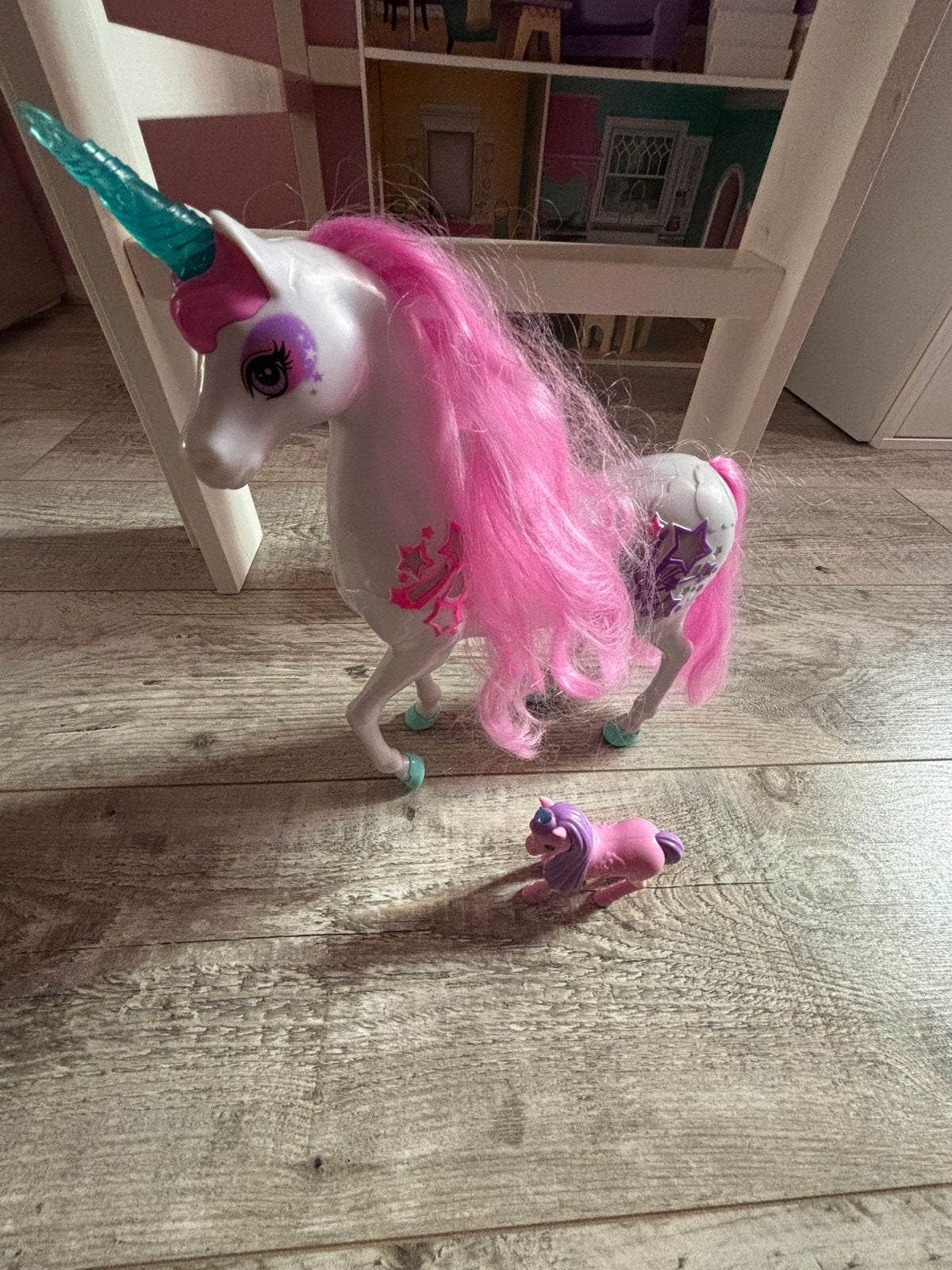 Barbie Eenhoorn met baby eenhoorn, Ophalen of Verzenden, Gebruikt, Meisje