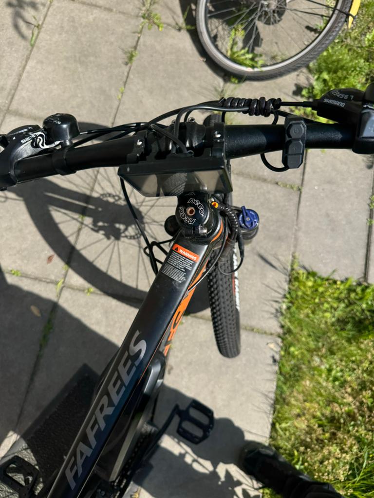 FAFREES elektrische mountainbike, zo goed als nieuw, Zo goed als nieuw, 51 tot 55 cm, 30 tot 50 km per accu, Ophalen
