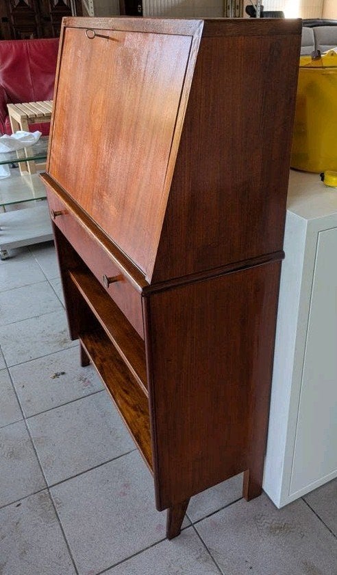 Vintage Klepsecretaire / Bureaukast | Mid Century | Jaren 50, Ophalen of Verzenden, Nvt, Nvt, Nvt