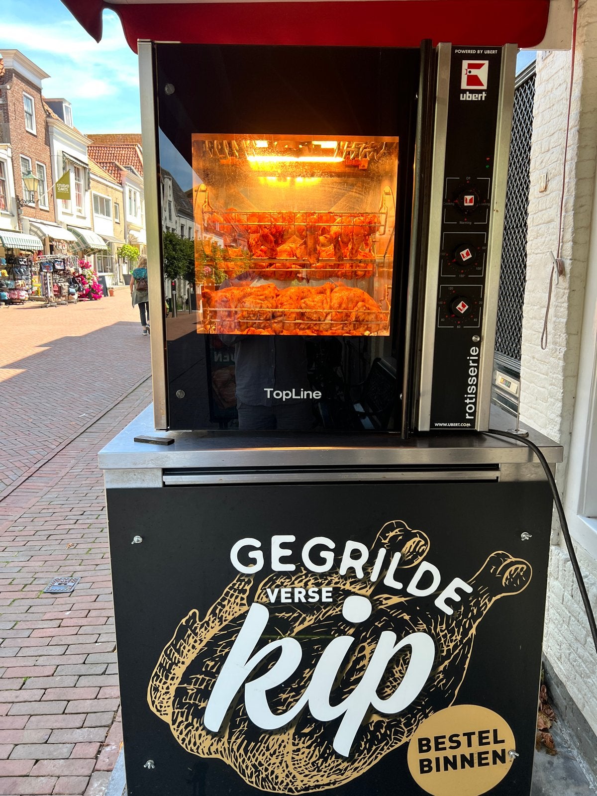 Ubert TopLine RT-404 KippengrillRotisserie 4+8 nieuwe lampen, Ophalen, Horeca-oven, Hete lucht, 60 cm of meer