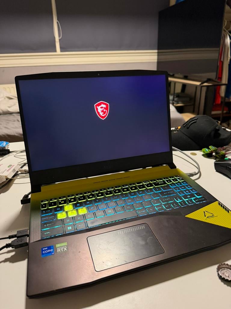 Game laptop msi 3070ti, Computers en Software, Ophalen, Zo goed als nieuw, 15 inch, 4 Ghz of meer
