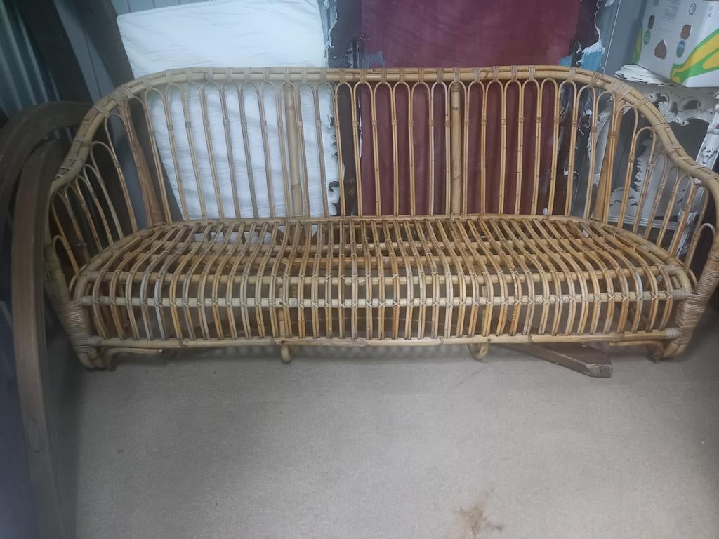 Bamboe bank, intratuin, 2 meter x 85, Tuin en Terras, Tuinbanken, Ophalen, Rotan