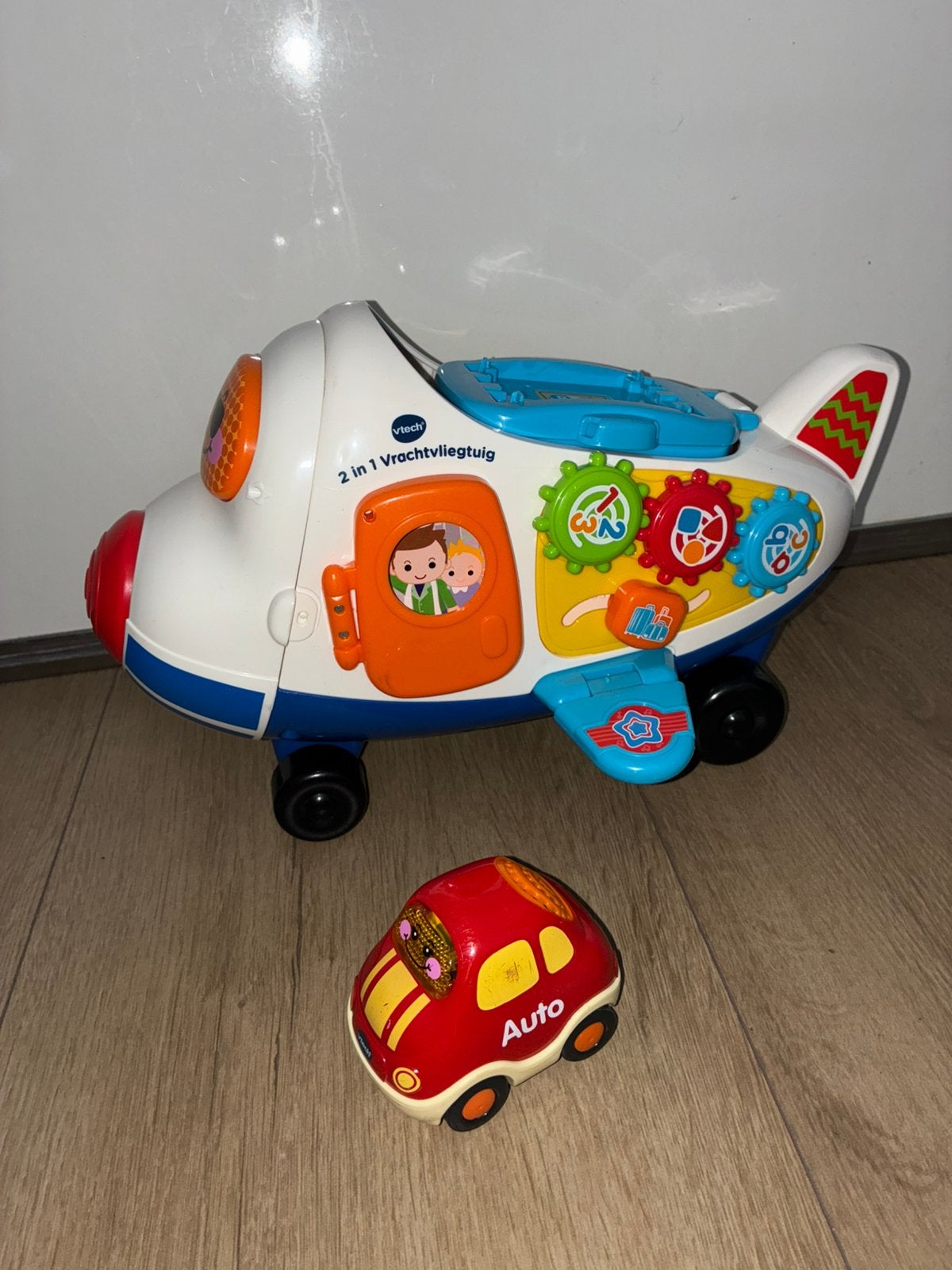 Vtech 2 in 1 vracht vliegtuig, Ophalen of Verzenden, Gebruikt, 6 maanden tot 2 jaar