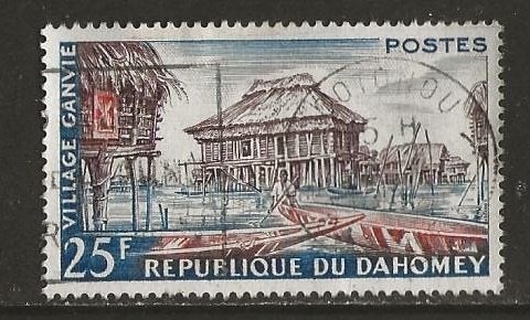 Dahomy 1, huis voor jdvph, Verzenden, Overige landen, Gestempeld